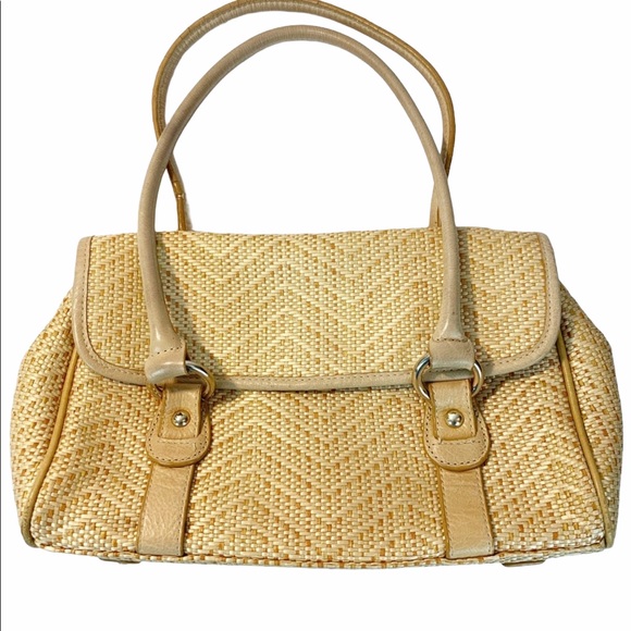 Giani Bernini Handbags - Giani Bernini Straw Clutch Handbag